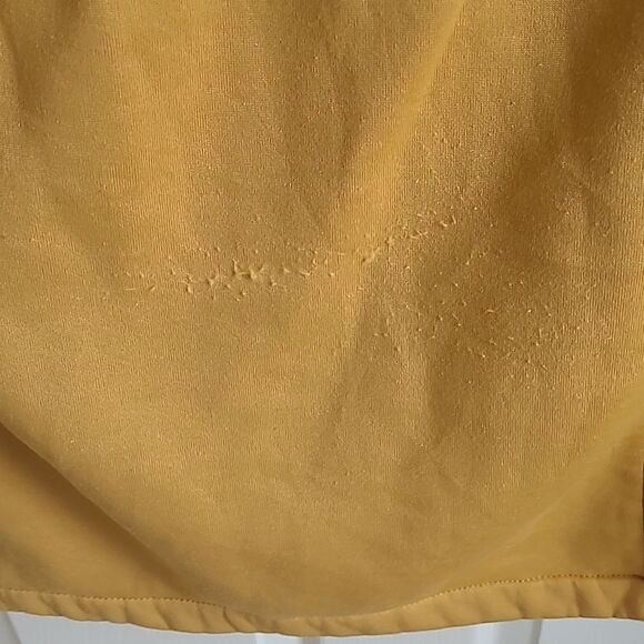 Big Chill Women's Fleece Anorak  Jacket with Sherpa Lined Hood - Mustard, size L - Picture 7 of 10